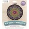 Leisure Arts Embroidery Kit 6" Neon Mandala - Embroidery Kit for Beginners and Adults, Cross Stitch Kits with Patterns, DIY Starter Set for Seasonal Craft Projects